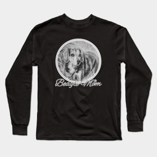 Beagle Mom Art Long Sleeve T-Shirt